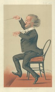 Richard Wagner, Music of the Future, 19. maj 1877, tegnefilm Vanity Fair af Leslie Matthew Ward