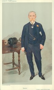 Sir David L Salomons, Electricity, nd, Vanity Fair tegnefilm af Leslie Matthew Ward