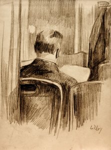 Læsere i cafeen af Lesser Ury