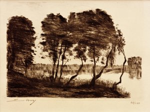 Schlachtensee I af Lesser Ury