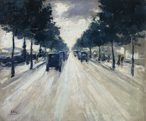The Embankment, London, 1926 af Lesser Ury