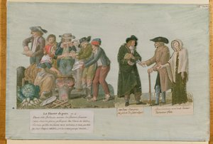 Brødsulten og pantelåneren (gouache på kortet)