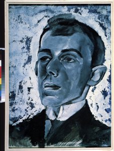 ""Portræt af digteren Ossip Mandelstam (1891-1938)"" Maleri af Lev Alexandrovich Bruni (1894-1948) Privat samling af Lev Aleksandrovitc Bruni