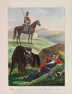 Officer for Sortehavets kosak-eskadrons uniformer fra den russiske kejserlige hær, 1837-1839.