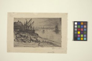 Themsen, ved London (ætsning)