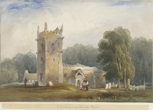 Blore Church: akvarelmaleri og [c 1830]