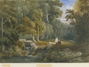 Greenway Bank: akvarelmaleri og [c 1830-1840] af Lewis John Wood