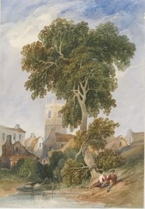 Longnor Village: akvarelmaleri, og [c 1830-1840]