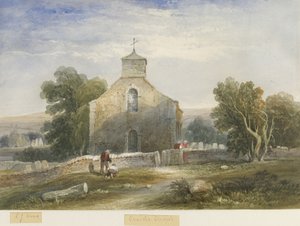 Onecote Church: akvarelmaleri, og [c 1830-1840]