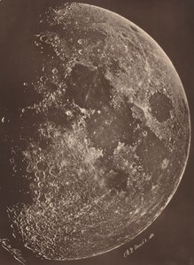 Fotografi af månen i dens 1. kvartal af Lewis M. Rutherfurd