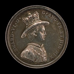 Edward VI, 1537-1553, konge af England 1547-medalje for School of Christ