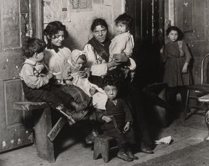 Et italiensk hjem nær Hull House af Lewis Wickes Hine