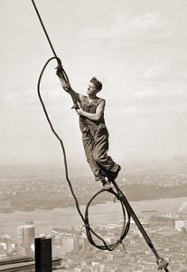 Byggearbejder, Empire State Building, New York City, ca. 1930