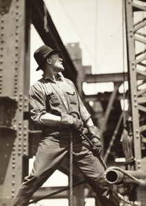 Kranfører på Empire State Building af Lewis Wickes Hine