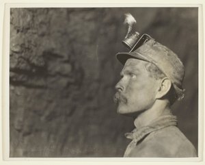 "Follow The Gleam", walisisk minearbejder i Pa. Kulmine en kilometer fra dagslys af Lewis Wickes Hine