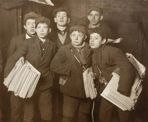 Avisdrenge af Lewis Wickes Hine