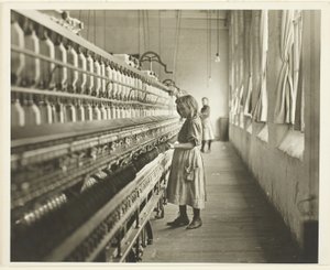 Sadie Pfeifer, en bomuldsspinder, Lancaster, South Carolina af Lewis Wickes Hine