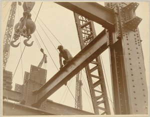 Arbejdere i Empire State Building, ca. 1930 af Lewis Wickes Hine