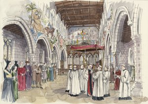 Ceremoniel procession i St Peter