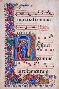 Piccolomini Bibliotek: korbog, torsk. 24,9, ff. 67v med "Healing of the Spedalske", af Liberale da Verona (ca. 1445 - 1527/9).