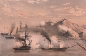Kamp af flåde mod tre forter i Ancona, belejring af Ancona af Unbekannt Unbekannt