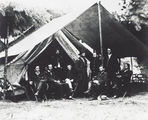 General Ulysses Grant og hans stab ved City Point, sommeren 1864, amerikansk borgerkrig, USA af Unbekannt Unbekannt