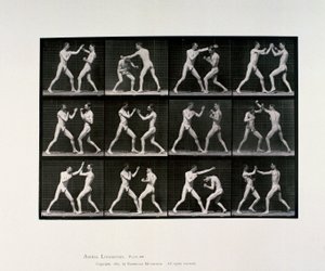 Nøgne mandlige atleter bokser, c 1872-1885 af Unbekannt Unbekannt