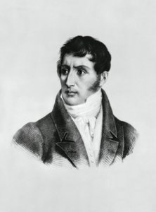 Portræt af Alessandro Manzoni (1785-1873), italiensk forfatter, digter og dramatiker, gravering af Unbekannt Unbekannt