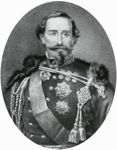 Portræt af Alfonso Ferrero della Marmora (1804-1878), italiensk general og politiker, kobberstik af Unbekannt Unbekannt