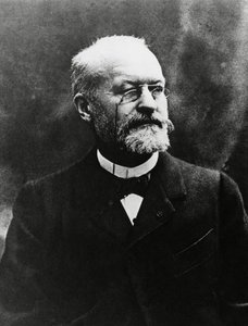 Portræt af Charles Louis Alphonse Laveran (1845-1922), fransk medicinsk bakteriolog, Nobelprisen i medicin i 1907, billede af Eugene Pirou (1841-1909) af Unbekannt Unbekannt