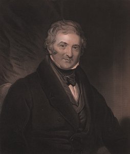 Portræt af den engelske dramatiker Thomas Morton (1764-1838), gravering af W Hunt fra maleri af Martin Archer Shee, 23x32 cm, Virtue and Co Publisher, London, ca. 1860 af Unbekannt Unbekannt