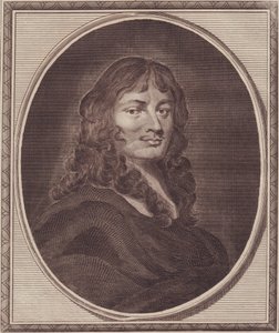 Portræt af den engelske politiker Sir William Temple (1628-1699), kobberstik af John Goldar (1729-1795) fra maleri af P Lely af Unbekannt Unbekannt