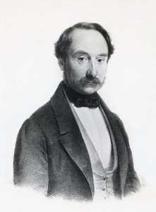 Portræt af Francesco Rizzoli (1809-1880), italiensk politiker, læge og kirurg, gravering af Unbekannt Unbekannt
