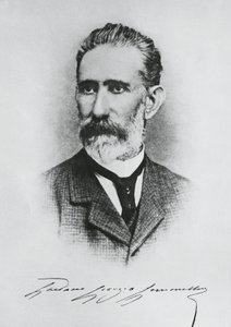 Portræt af Gaetano Giorgio Gemmellaro (1832-1904), italiensk geolog, palæontolog og politiker, gravering af Unbekannt Unbekannt