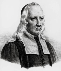 Portræt af Giovanni Alfonso Borelli (1608-1679), italiensk matematiker, astronom, filosof, fysiolog, gravering af Unbekannt Unbekannt