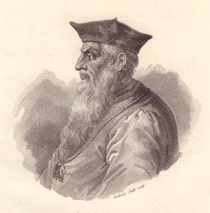 Portræt af den italienske admiral Andrea Doria (1466-1560), kobberstik af Ludovico Pelli af Unbekannt Unbekannt