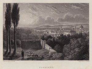 Firenze (farve litho) af Lieutenant Colonel (after) Batty