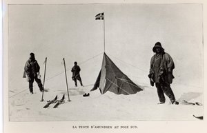 Telt efterladt på Sydpolen af Roald Amundsen (1872-1928) i 1911, 1912 af Lieutenant Henry Robertson Bowers