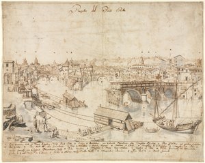 Atten udsigter over Rom: Ponte Rotto af Lievin Cruyl