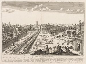 Foro Romano fra "View of the Landmarks of the City of Rome" af Lievin Cruyl