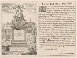 Frontispice fra "View of the Insignia of the City of Rome" af Lievin Cruyl