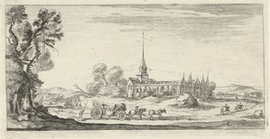 Landskab med kloster af Lievin Cruyl