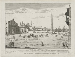 Prospekt for stederne i Roms by Insign[ium], 1666.