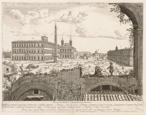 S. Giovanni in Laterano fra "View of the Places of the City of Rome Insign[ium]" af Lievin Cruyl