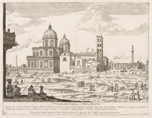 Santa Maria Maggiore fra "View of the Landmarks of the City of Rome" af Lievin Cruyl