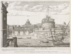 St. Angel fra "View of the Insignia of the City of Rome" af Lievin Cruyl