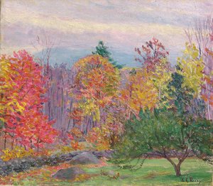 Landskab ved Hancock, New Hampshire, oktober 1923 (olie på lærred)