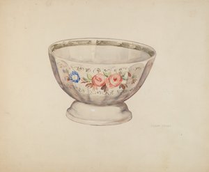 Skål, c. 1937. af Lillian Causey