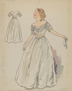 Kjole, c. 1936. af Lillian Causey