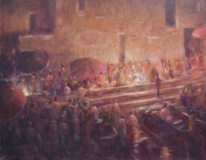 Varanasi trin om natten af Lincoln Seligman